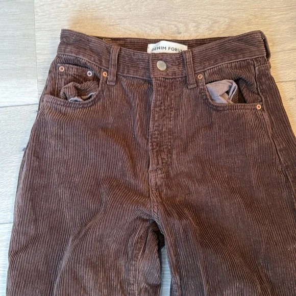 Denim Forum Brown Corduroy Pants - Picture 2 of 4